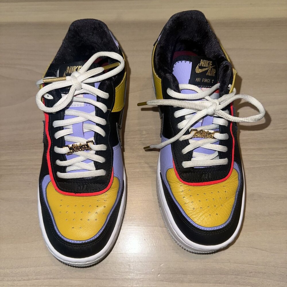 Nike Air Force 1 Low Sisterhood Shadow Dark Sulfur Platform Sneakers 6.5 - Picture 4 of 10